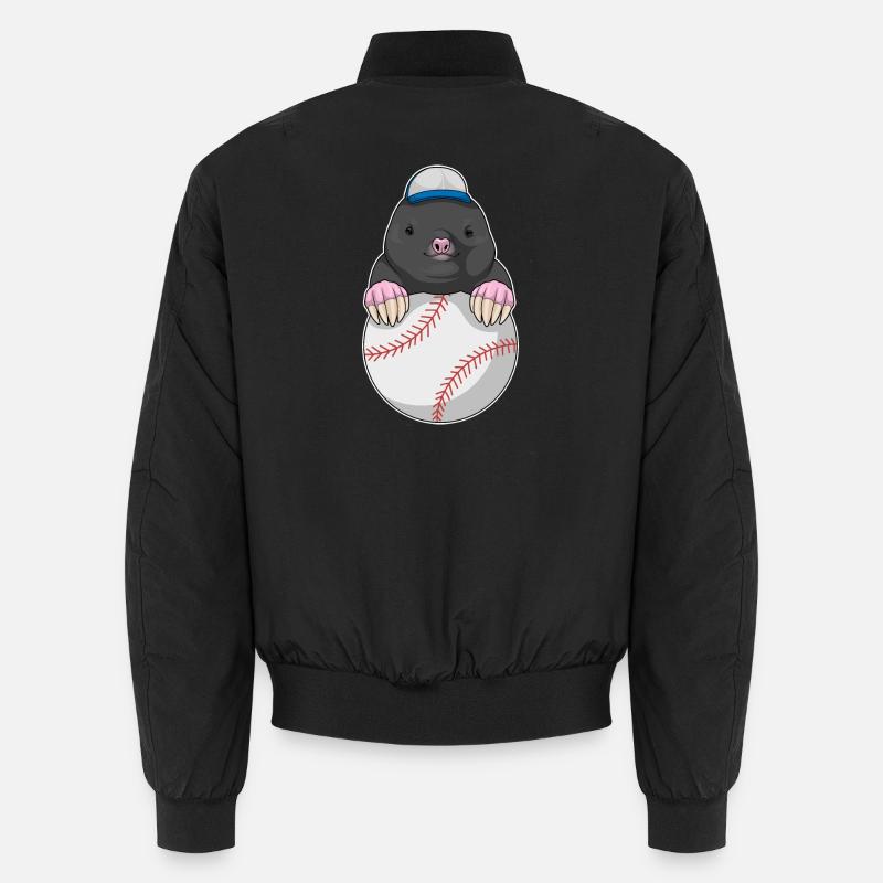 Mole Baseball - Unisex Bomber Jacket - black