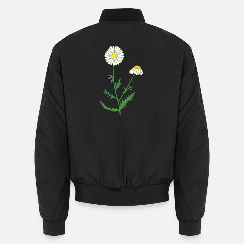 camomile - Unisex Bomber Jacket - black