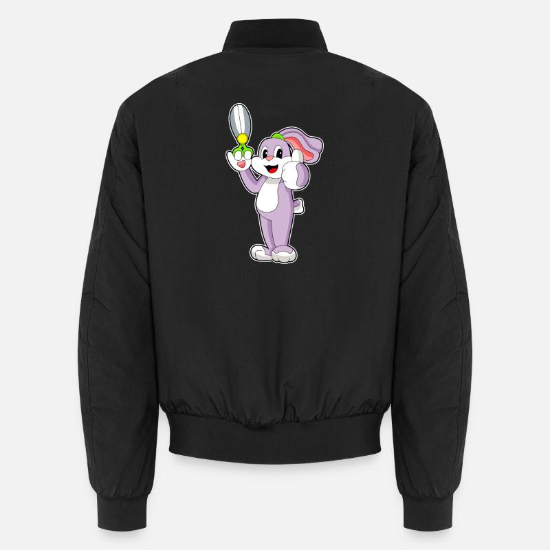 Ciseaux de coiffeur lapin - Bomber unisexe - noir