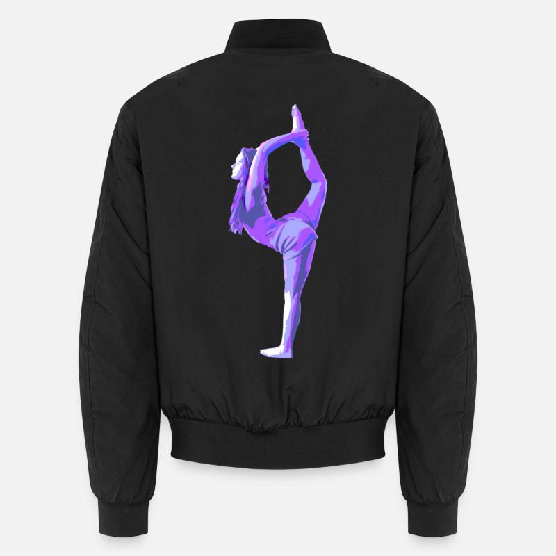 Yoga | Shiva's Dance Posture - Unisex Bomber Jacket - black