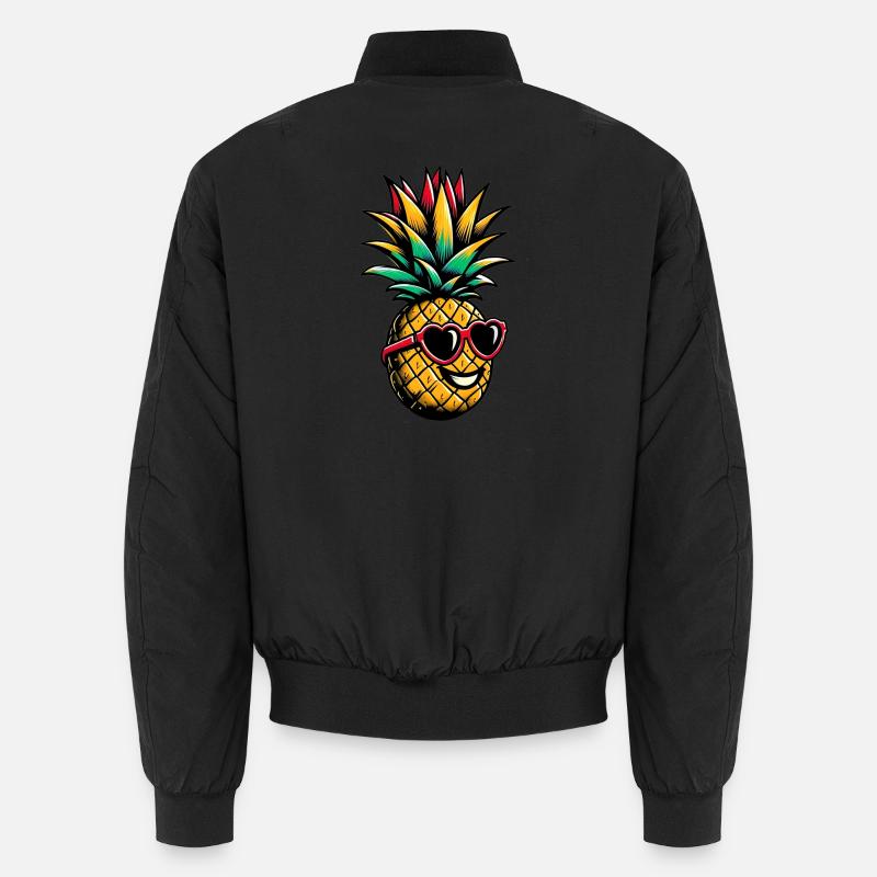 Ananas mit Sonnenbrille Unisex Bomberjacke