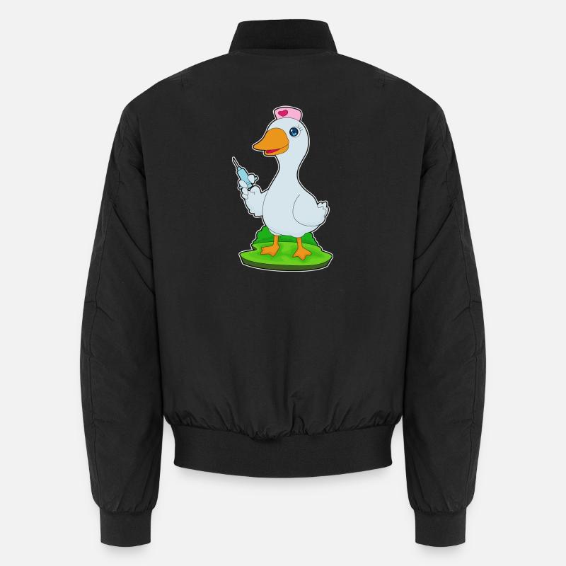 Duck Nurse Syringe Unisex Bomber Jacket
