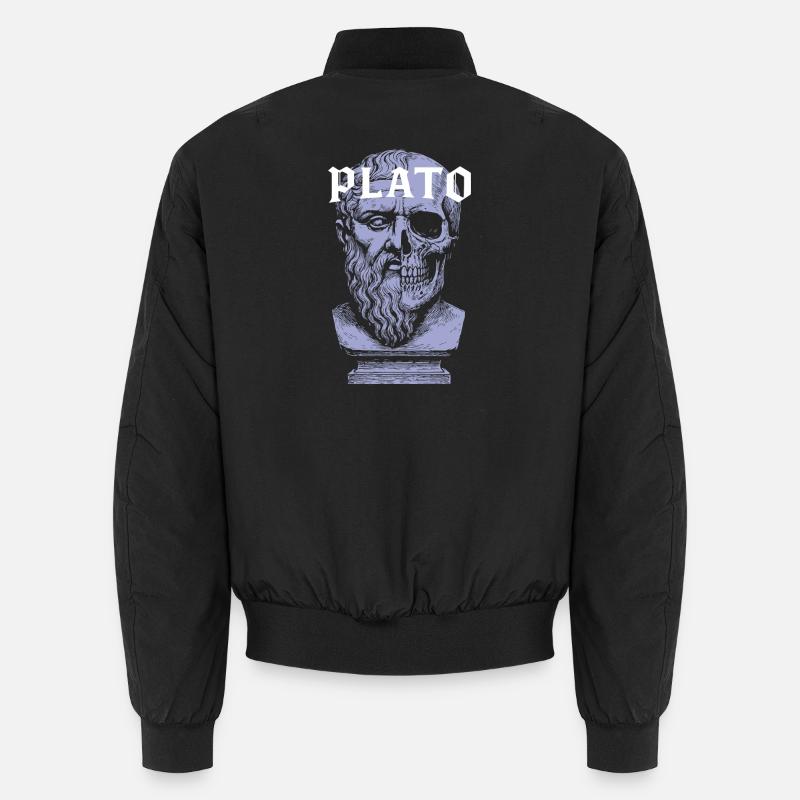 Platon Künstlerisches Schädeldesign Unisex Bomberjacke