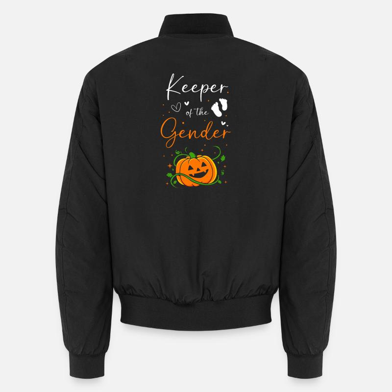 Thanksgiving Gender Reveal Werdende Mutter - Unisex Bomberjacke - Schwarz