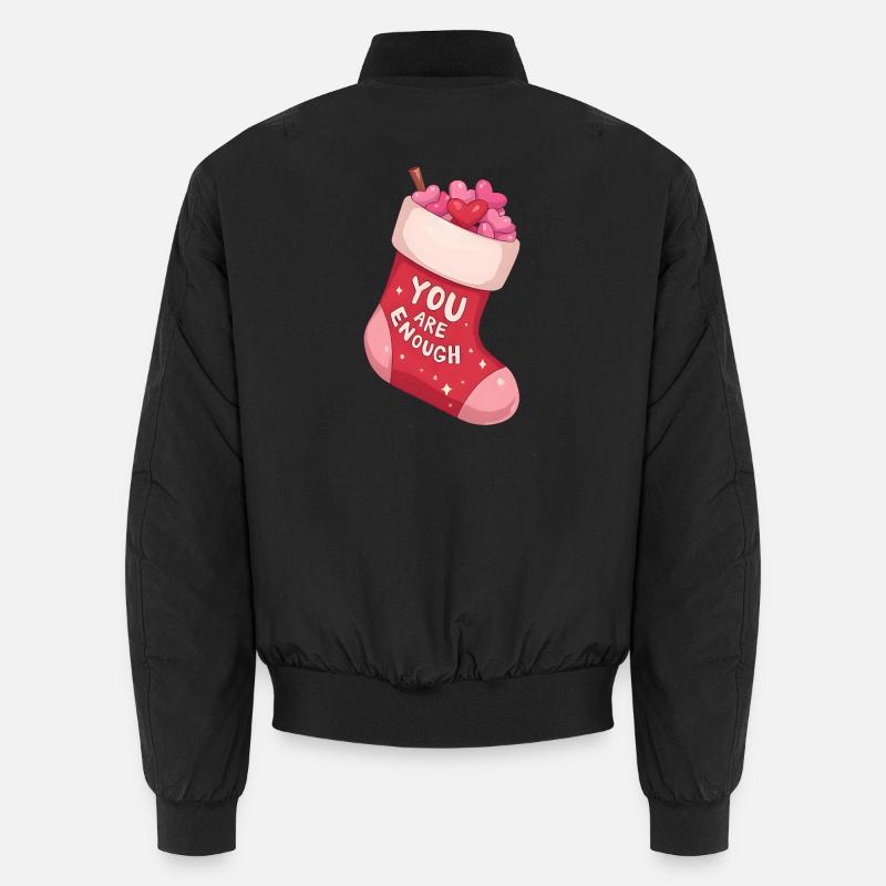 Bas de Noël Anime, Vous Êtes Suffisant Bomber unisexe