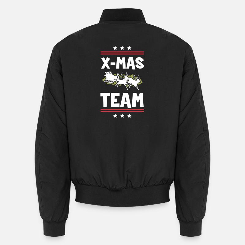 L’équipe X-Mas - Bomber unisexe - noir