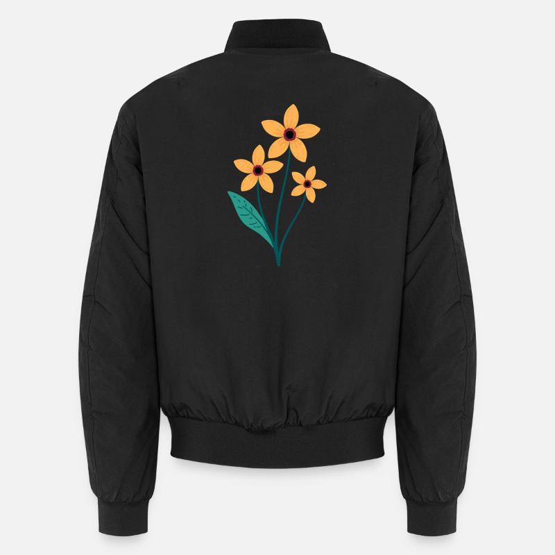 Fleur - Bomber unisexe - noir