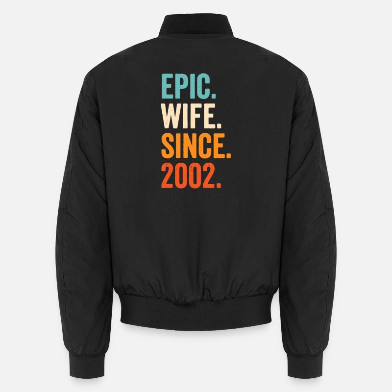 Epische Ehefrau seit 2002 Unisex Bomberjacke