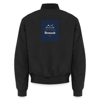 Wandern - Unisex Bomberjacke - Schwarz - Hinten - AI Model Male 185 light (185cm)