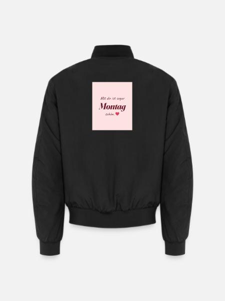Montag Liebe - Unisex Bomberjacke - Schwarz