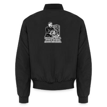 Turing Test - Unisex Bomberjacke - Schwarz - Hinten - AI Model Male 185 light (185cm)