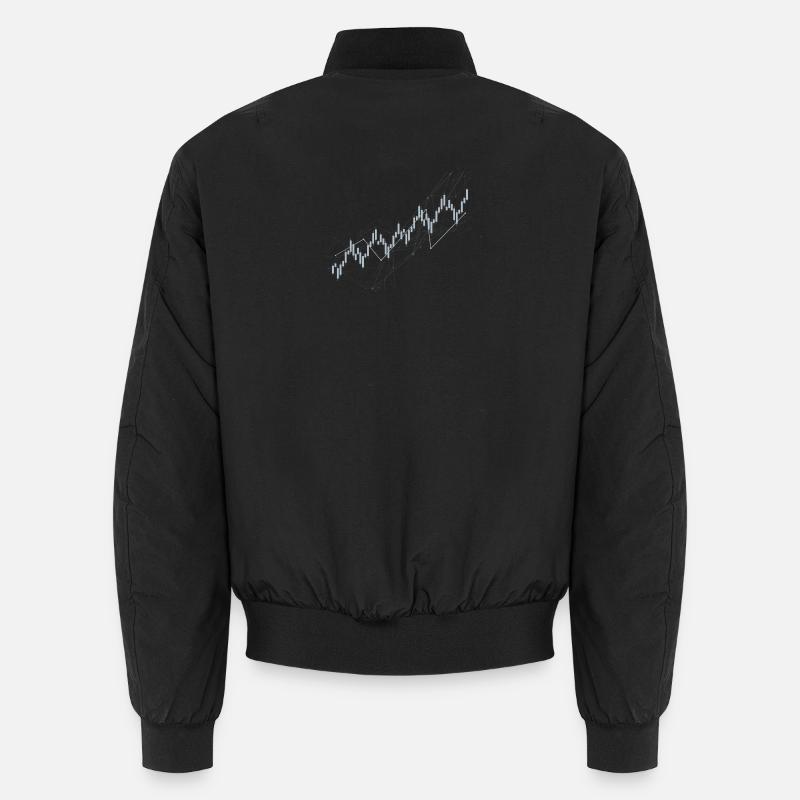 Candlestick chart Unisex Bomber Jacket