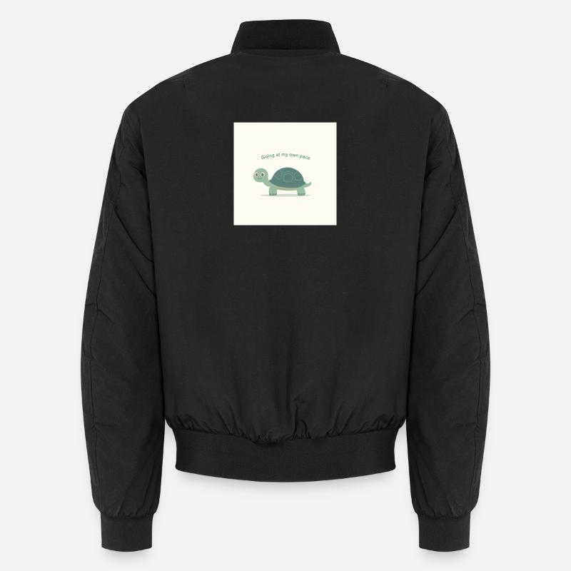 Turtle  - Unisex Bomberjacke - Schwarz