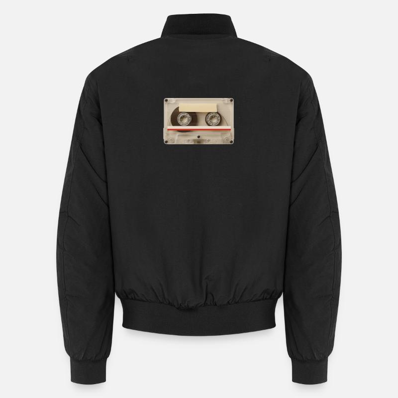 Transparente Kassette – Retro Mixtape Unisex Bomberjacke