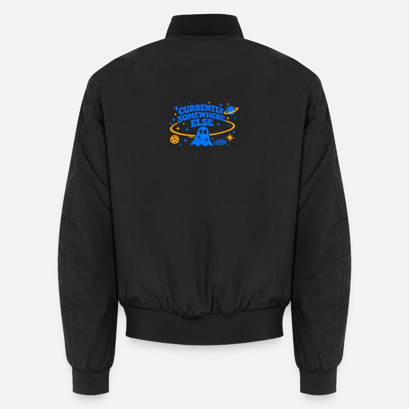 CURRENTLY SOMEWHERE ELSE - Unisex Bomber Jacket - black