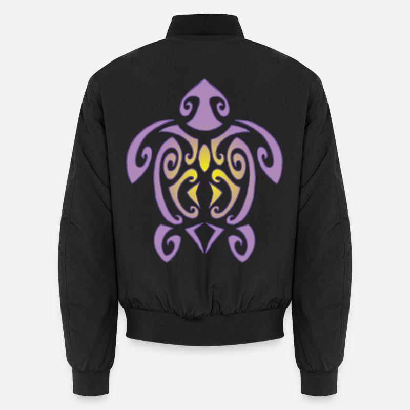 Schildkröte von Polynesien Unisex Bomberjacke