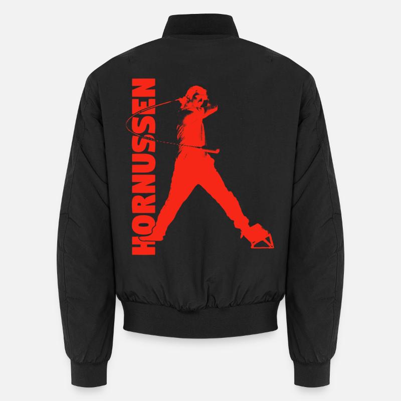 Hornussen - Unisex Bomberjacke - Schwarz