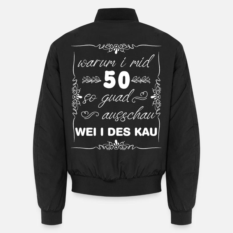 why i mid 50 so good look out wei i des kau Unisex Bomber Jacket