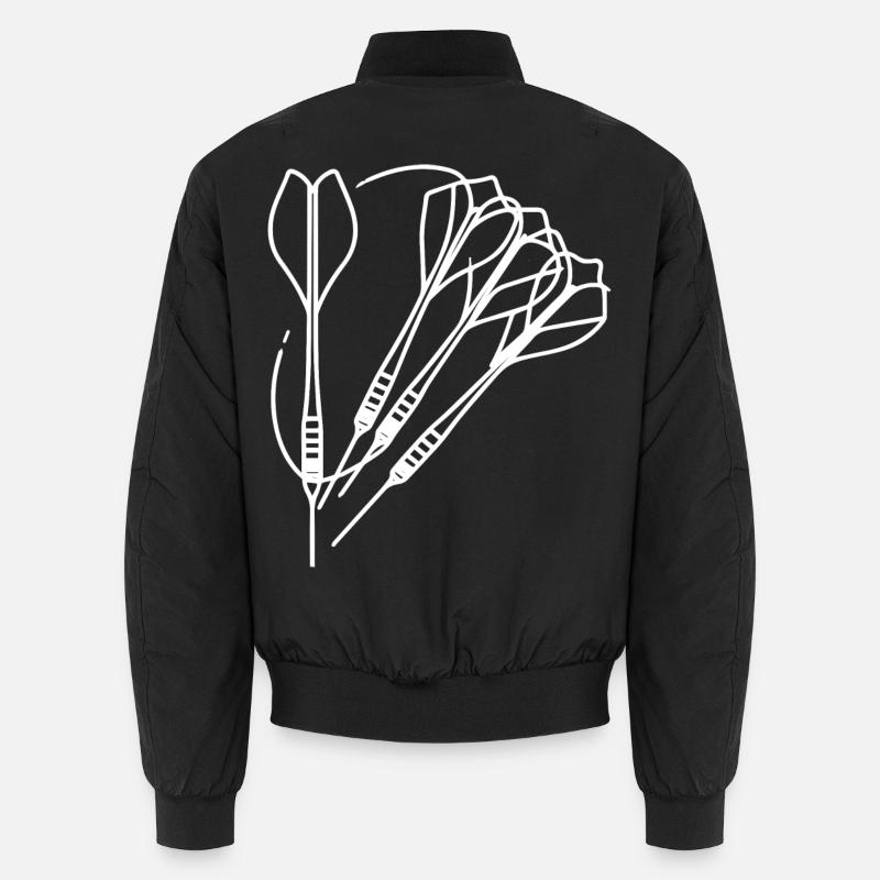 Dessin de fléchettes - Bomber unisexe - noir