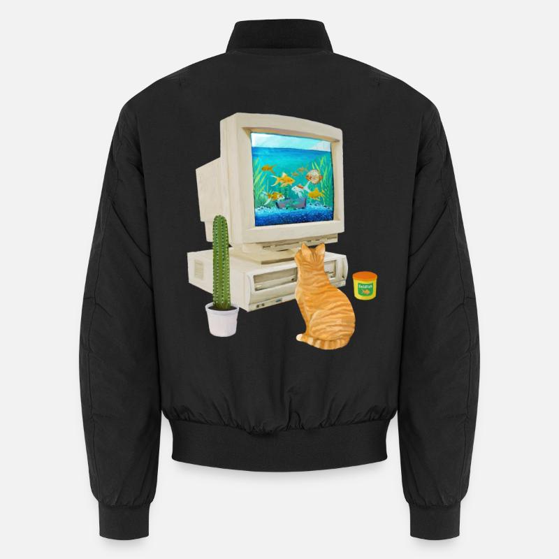 Aquarium PC des années 90 - Bomber unisexe - noir
