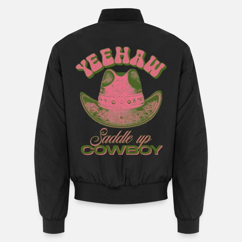 Yeehaw Saddle Up Cowboyhut Unisex Bomberjacke