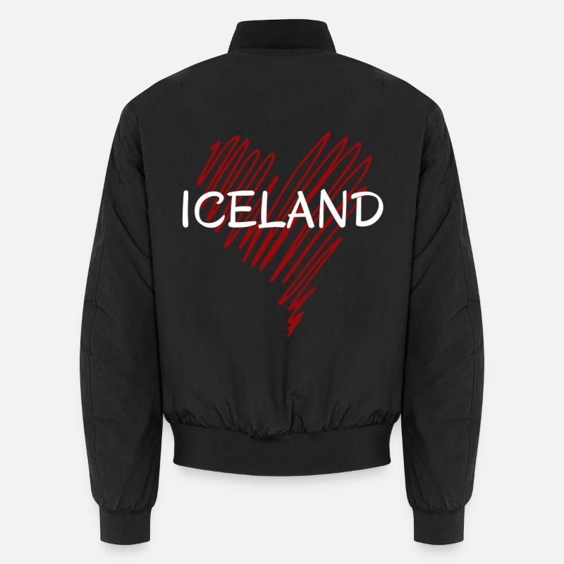 Ich liebe Island, stolzer Isländer Unisex Bomberjacke