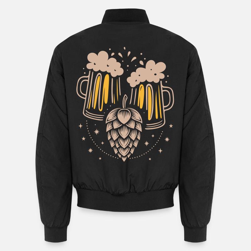 Beer mugs & hops - beer design for a festive mood Unisex Bomber Jacket