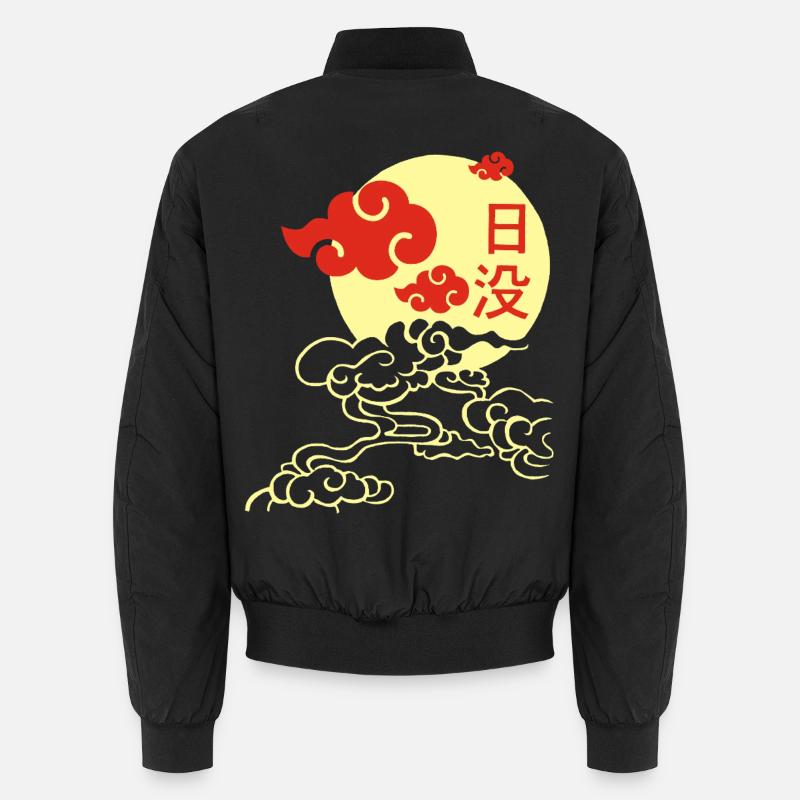 Coucher de soleil japonais Bomber unisexe