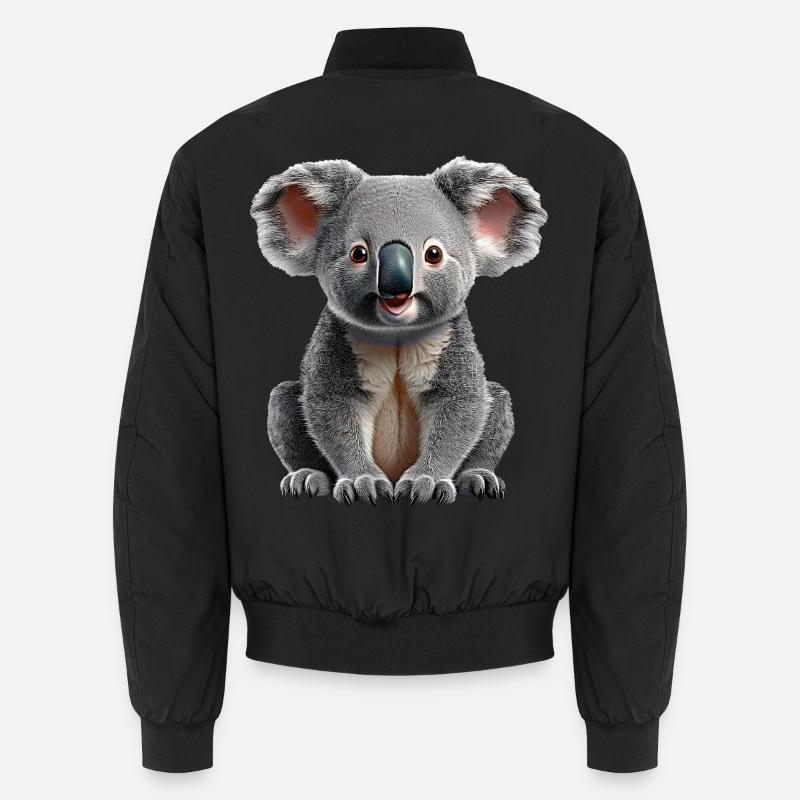 Koala - Unisex Bomberjacke - Schwarz