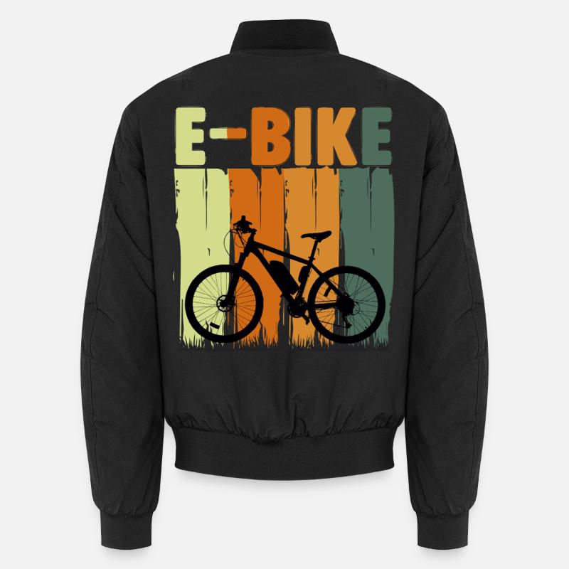 Motif du bloc de couleur du vélo électrique Bomber unisexe