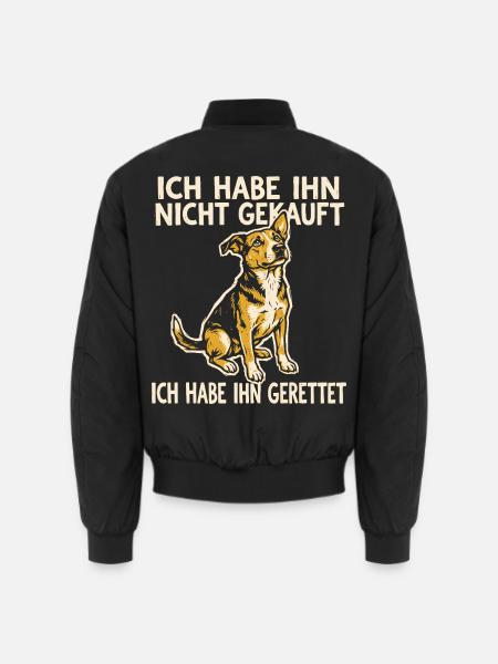 Ich habe ihn nicht gekauft, ich habe ihn gerettet - Unisex Bomberjacke - Schwarz