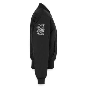 Fantasy world - Unisex Bomber Jacket - black - Right - AI Model Male 185 light (185cm)