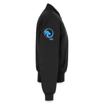 LOGO LÖWE MARBOSSTA - Unisex Bomberjacke - Schwarz - Rechts - AI Model Male 185 light (185cm)