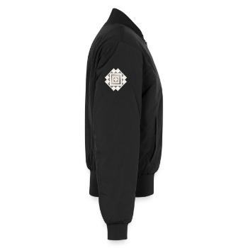 Ornament - Unisex Bomberjacke - Schwarz - Rechts - AI Model Male 185 light (185cm)