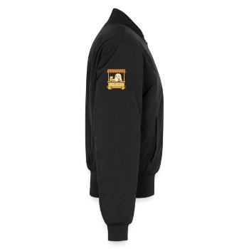 Limonade fantôme – Sucré et effrayant - Bomber unisexe - noir - Droite - AI Model Male 185 light (185cm)