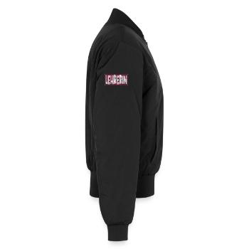 LEHRERIN - LEHRAMT ABSCHIED - Unisex Bomberjacke - Schwarz - Rechts - AI Model Male 185 light (185cm)