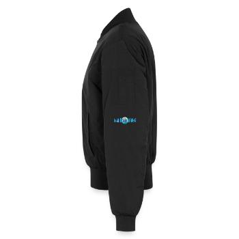 Windsurfing Penguin - Unisex Bomberjacke - Schwarz - Links - AI Model Male 185 light (185cm)