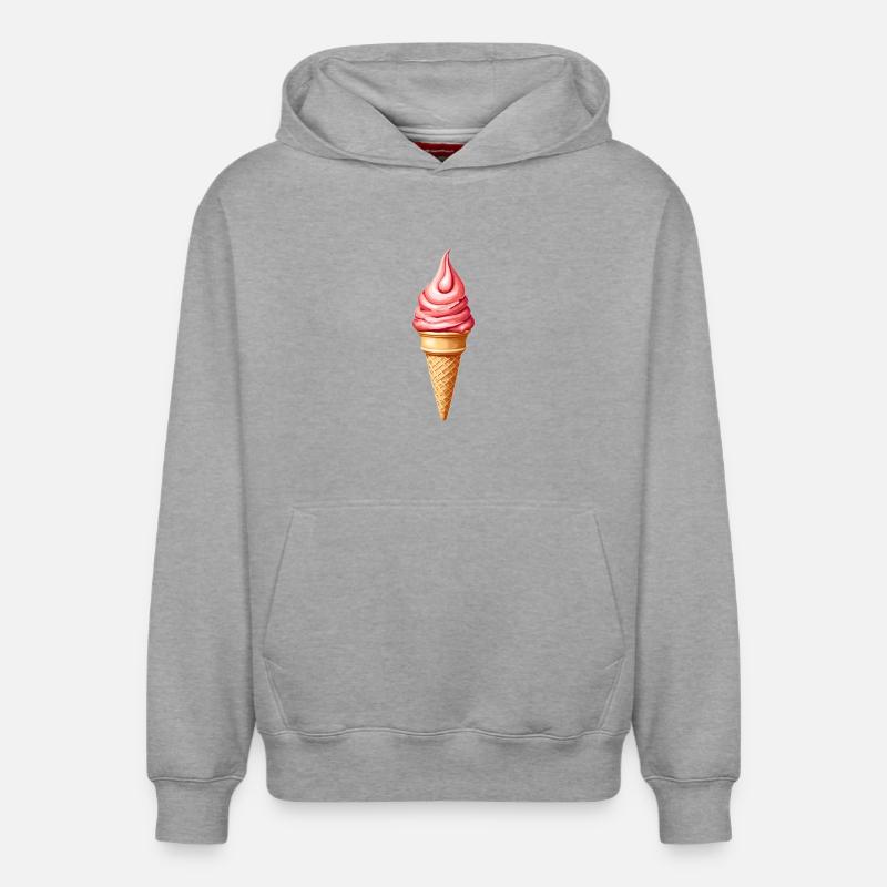 Glace - Sweat à capuche unisexe décontracté en coton biologique – de SPREAD - gris chiné