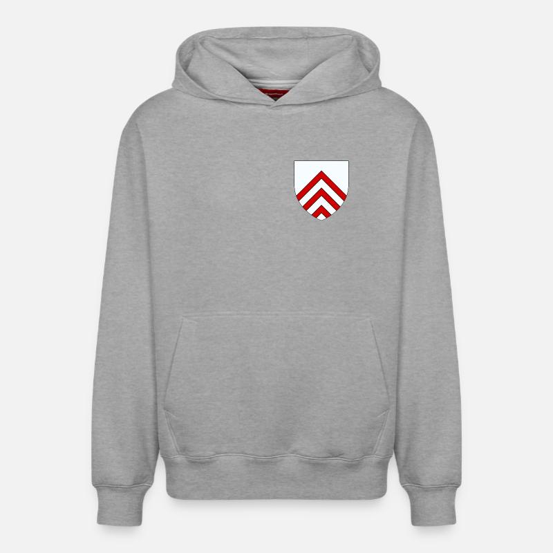 Blason du Perche - Sweat à capuche unisexe décontracté en coton biologique – de SPREAD - gris chiné