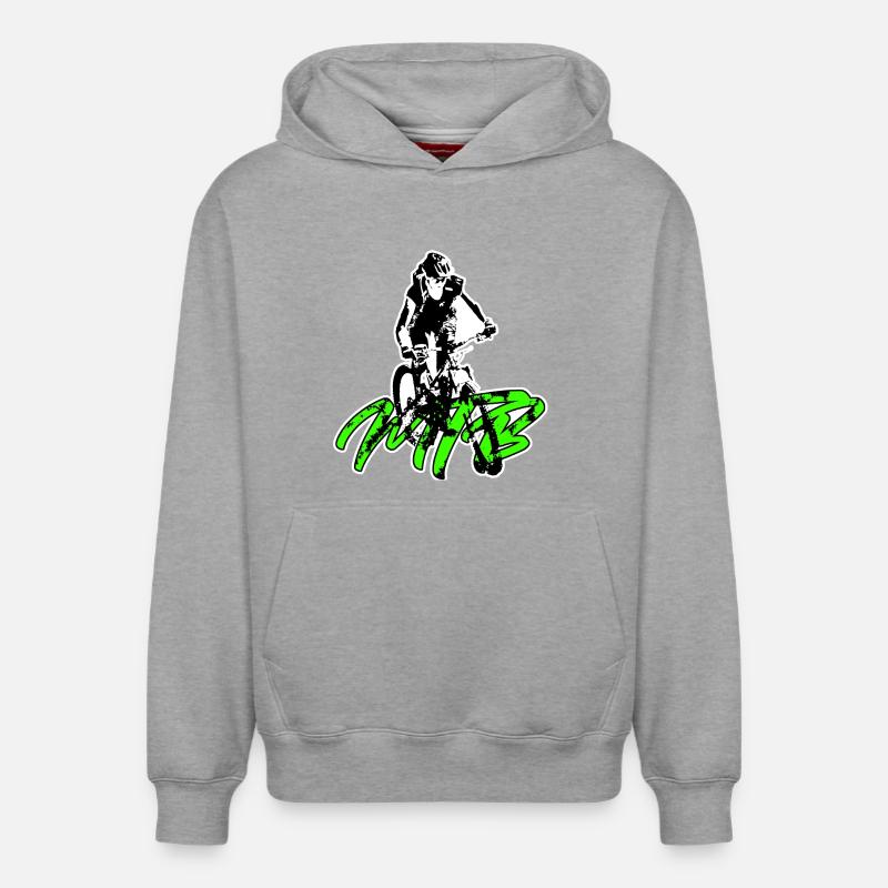 VTT VTT - Sweat à capuche unisexe décontracté en coton biologique – de SPREAD - gris chiné