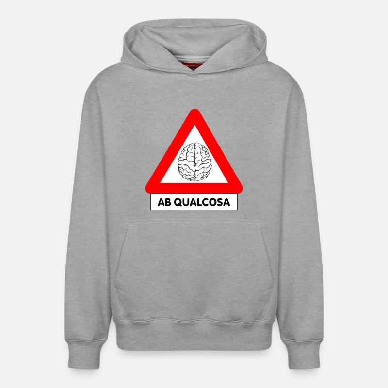 AB Quelque chose - Sweat à capuche unisexe décontracté en coton biologique – de SPREAD - gris chiné