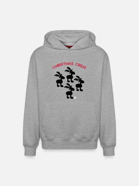Christmas Crew - Relaxed Unisex Organic Hoodie – von SPREAD - Grau meliert