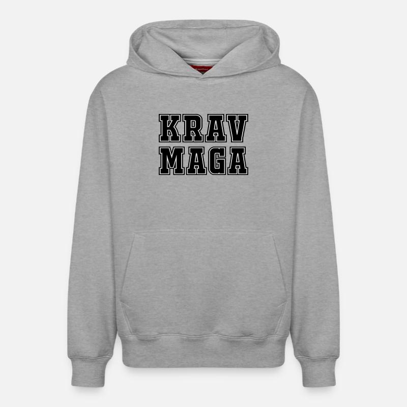 Krav - Sweat à capuche unisexe décontracté en coton biologique – de SPREAD - gris chiné