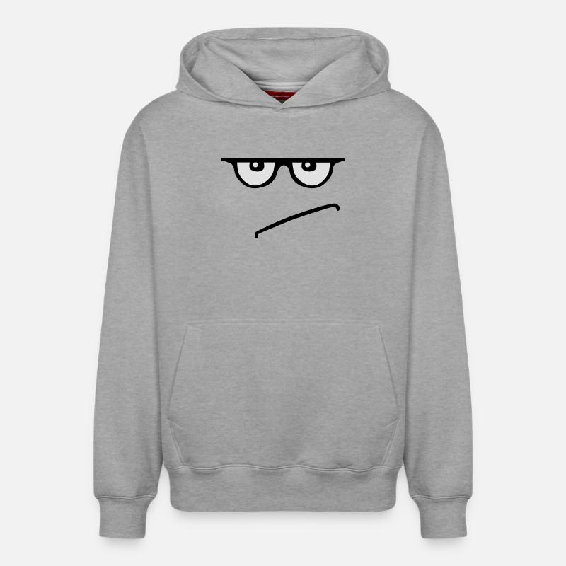 grumpy - Sweat à capuche unisexe décontracté en coton biologique – de SPREAD - gris chiné
