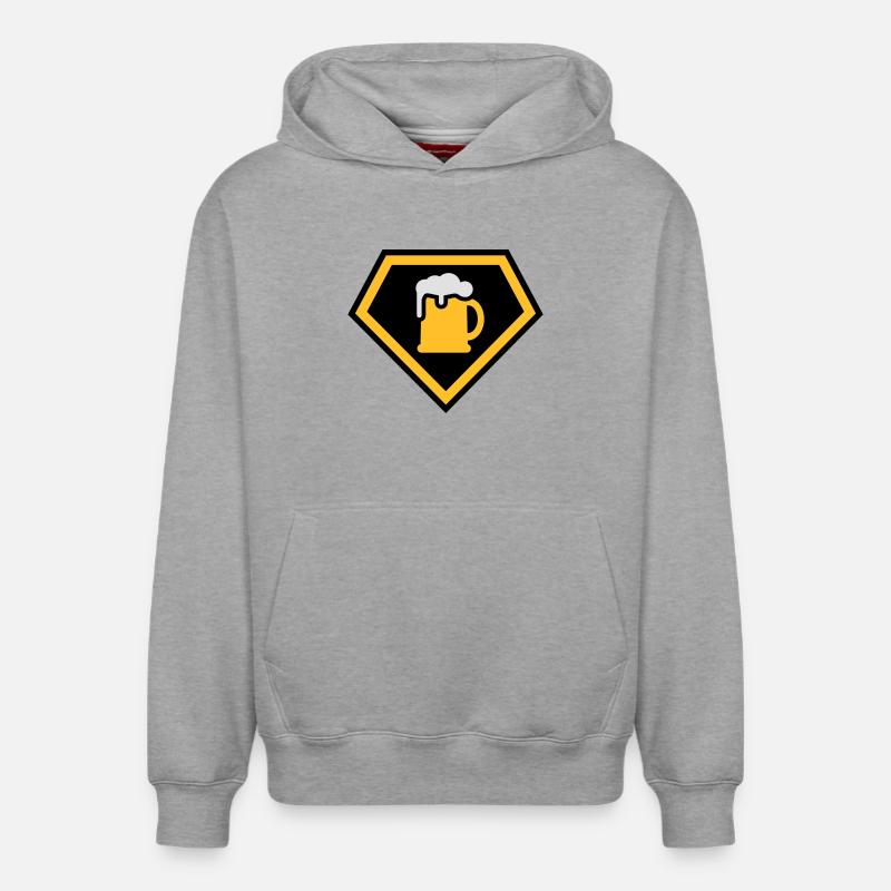 Super Drinking Team - Relaxed Unisex Organic Hoodie – by SPREAD - heather grey