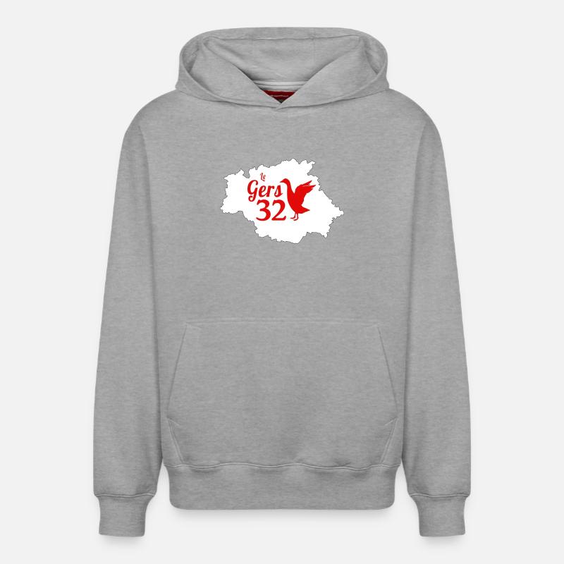 Le gers - Sweat à capuche unisexe décontracté en coton biologique – de SPREAD - gris chiné