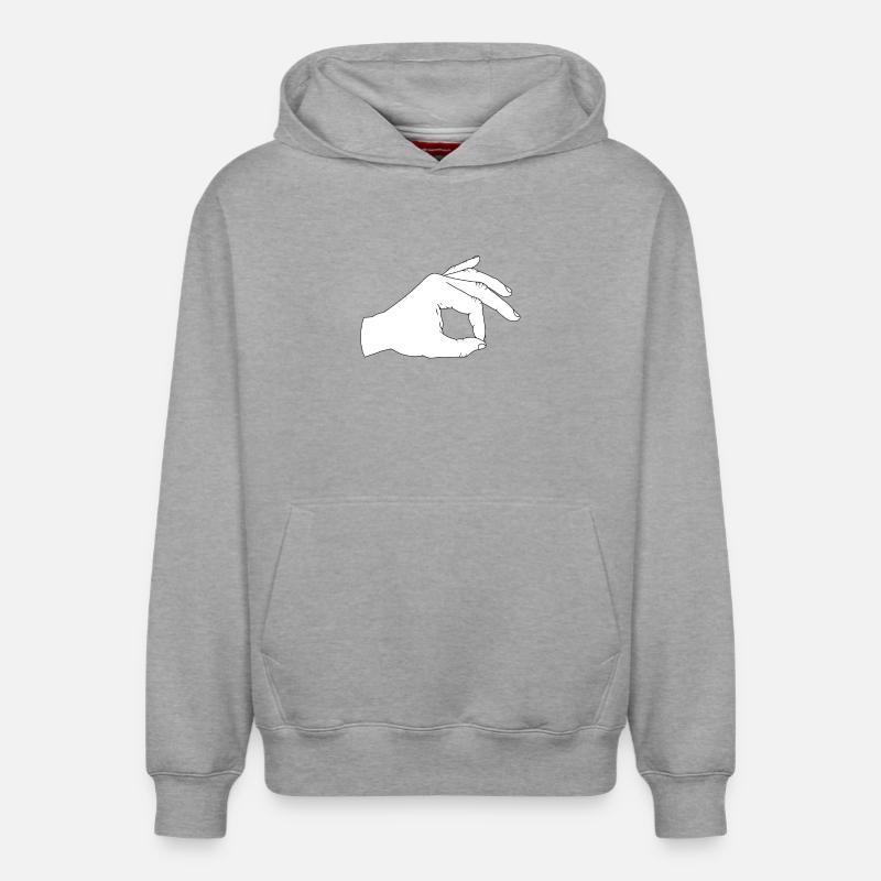 Regardez - Sweat à capuche unisexe décontracté en coton biologique – de SPREAD - gris chiné