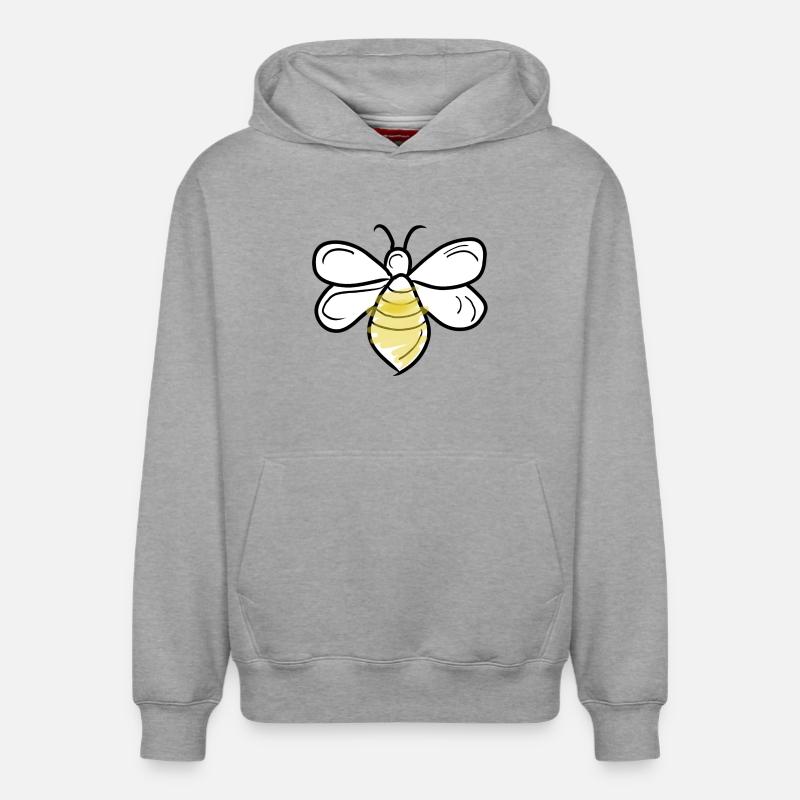 vecter d’abeille - Sweat à capuche unisexe décontracté en coton biologique – de SPREAD - gris chiné