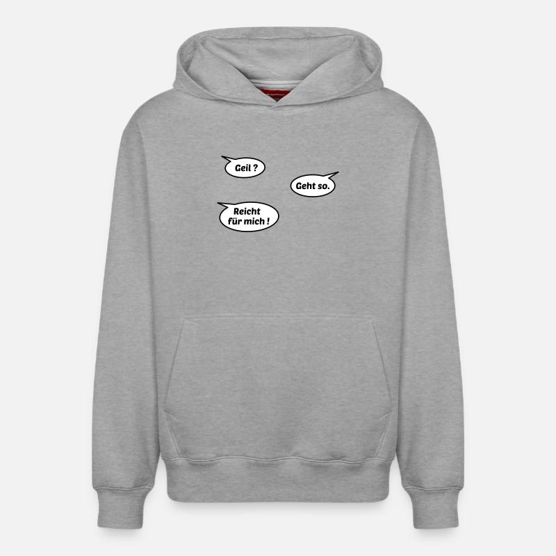 Horny suffit - Sweat à capuche unisexe décontracté en coton biologique – de SPREAD - gris chiné