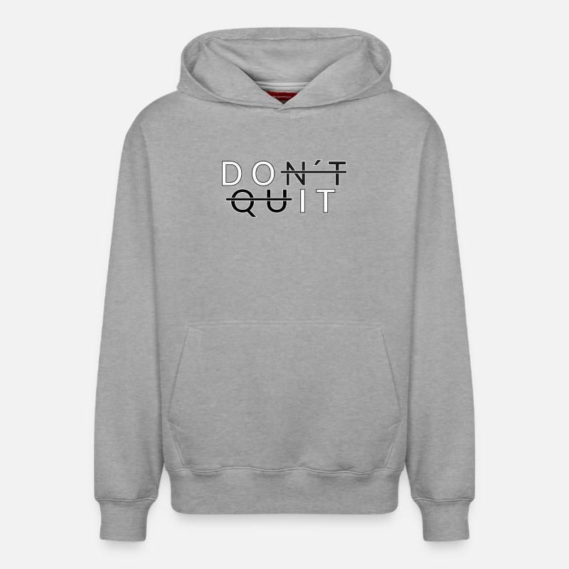 N’arrête pas _Do - Sweat à capuche unisexe décontracté en coton biologique – de SPREAD - gris chiné